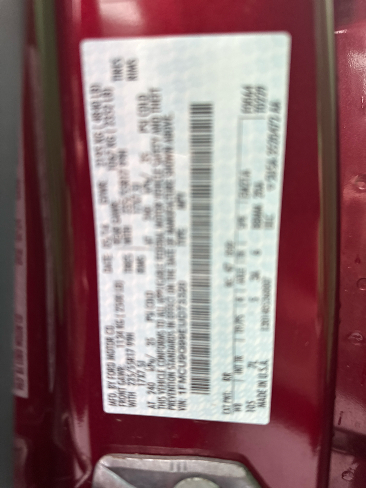 Ford Escape SE 4WD 2014