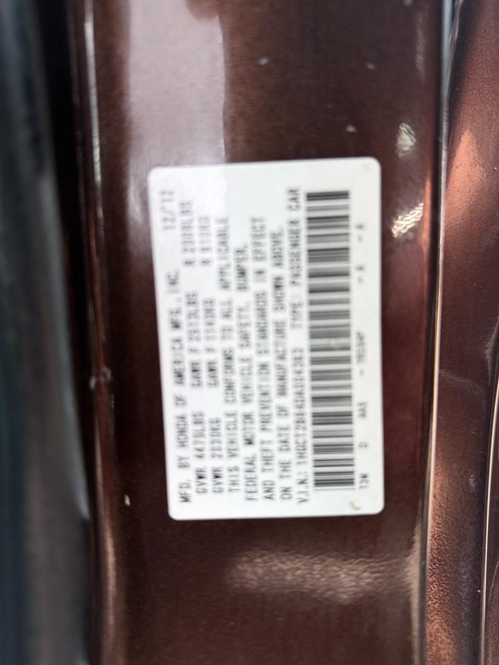 Honda Accord EX-L V6 Coupe AT 2013