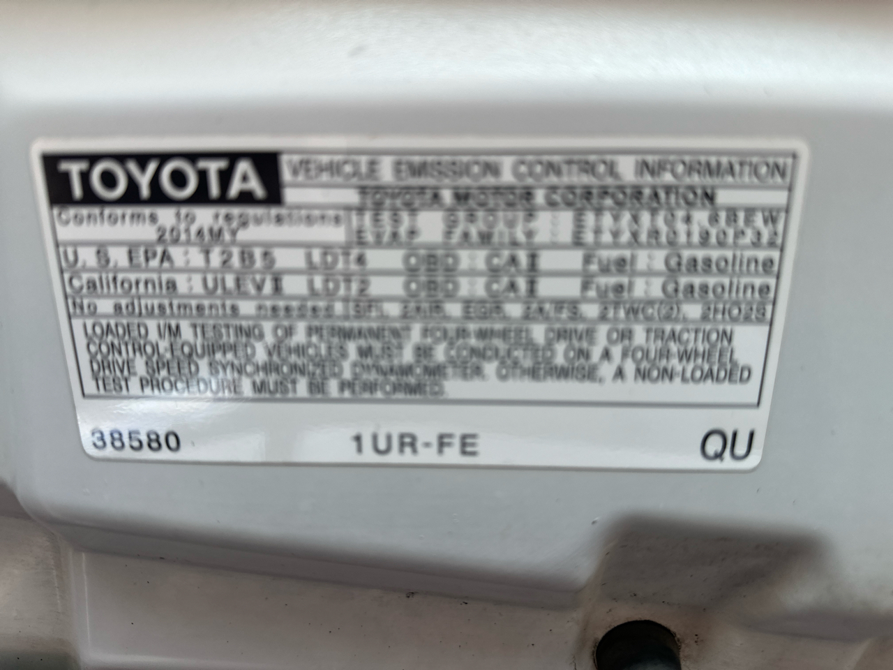 Toyota Tundra SR5 4.6L V8 Double Cab 4WD 2014