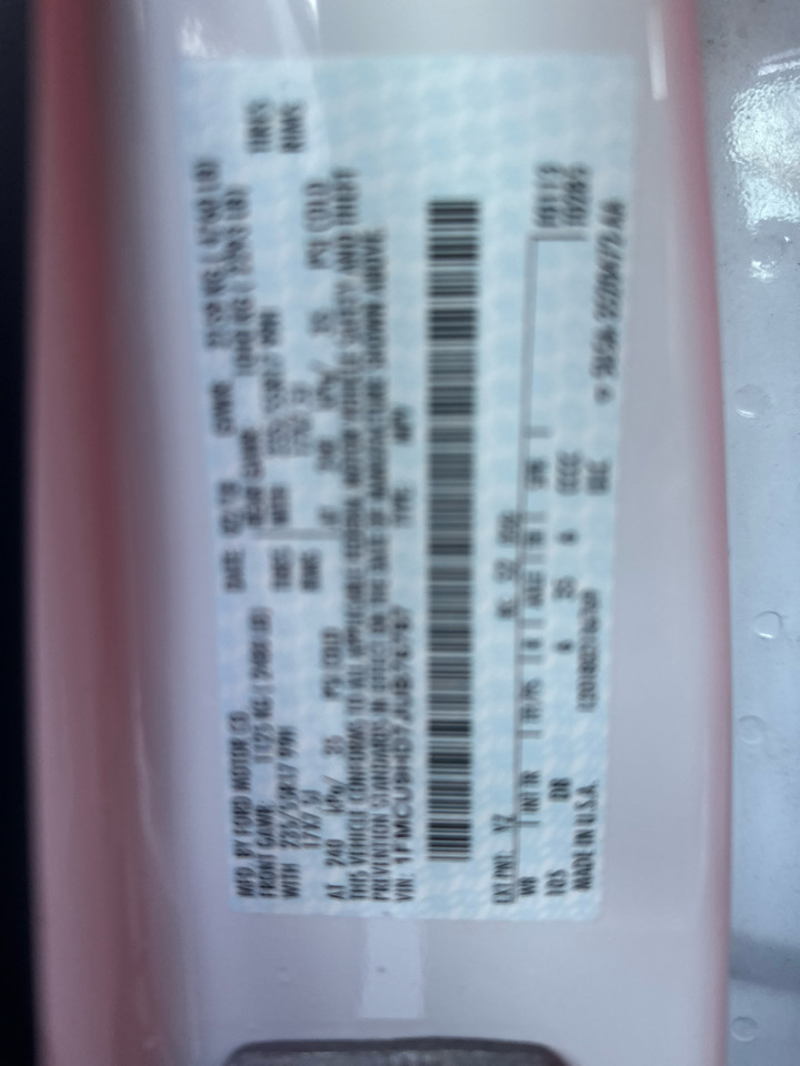 Ford Escape SEL 4WD 2018