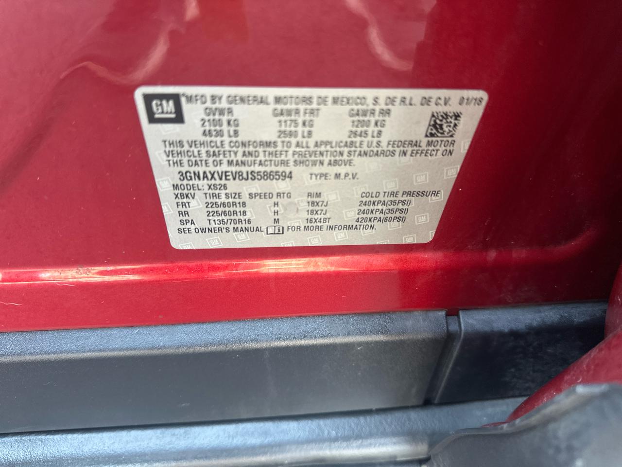 Chevrolet Equinox Premier AWD 2018