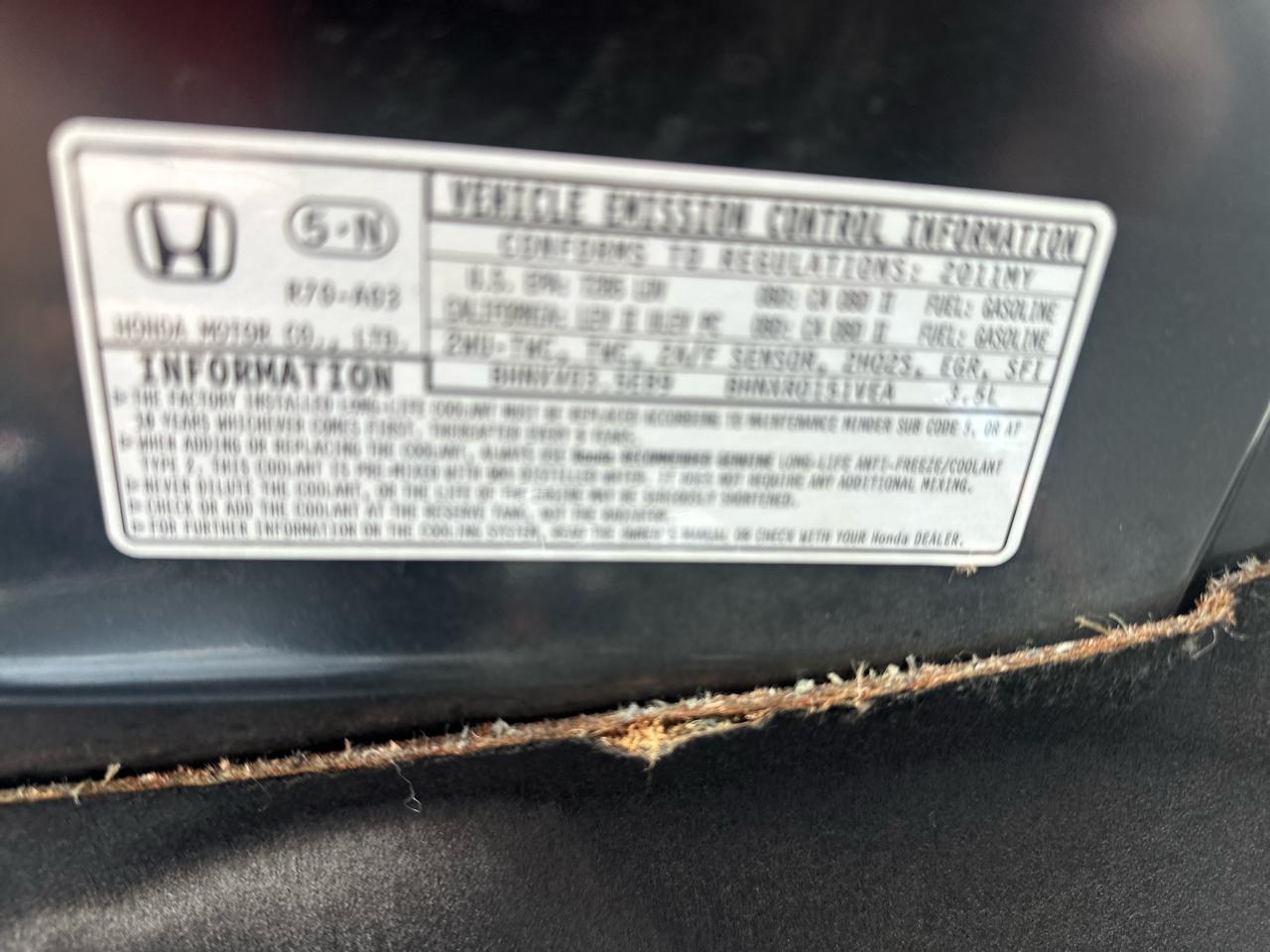 Honda Accord EX-L V-6 Sedan AT 2011