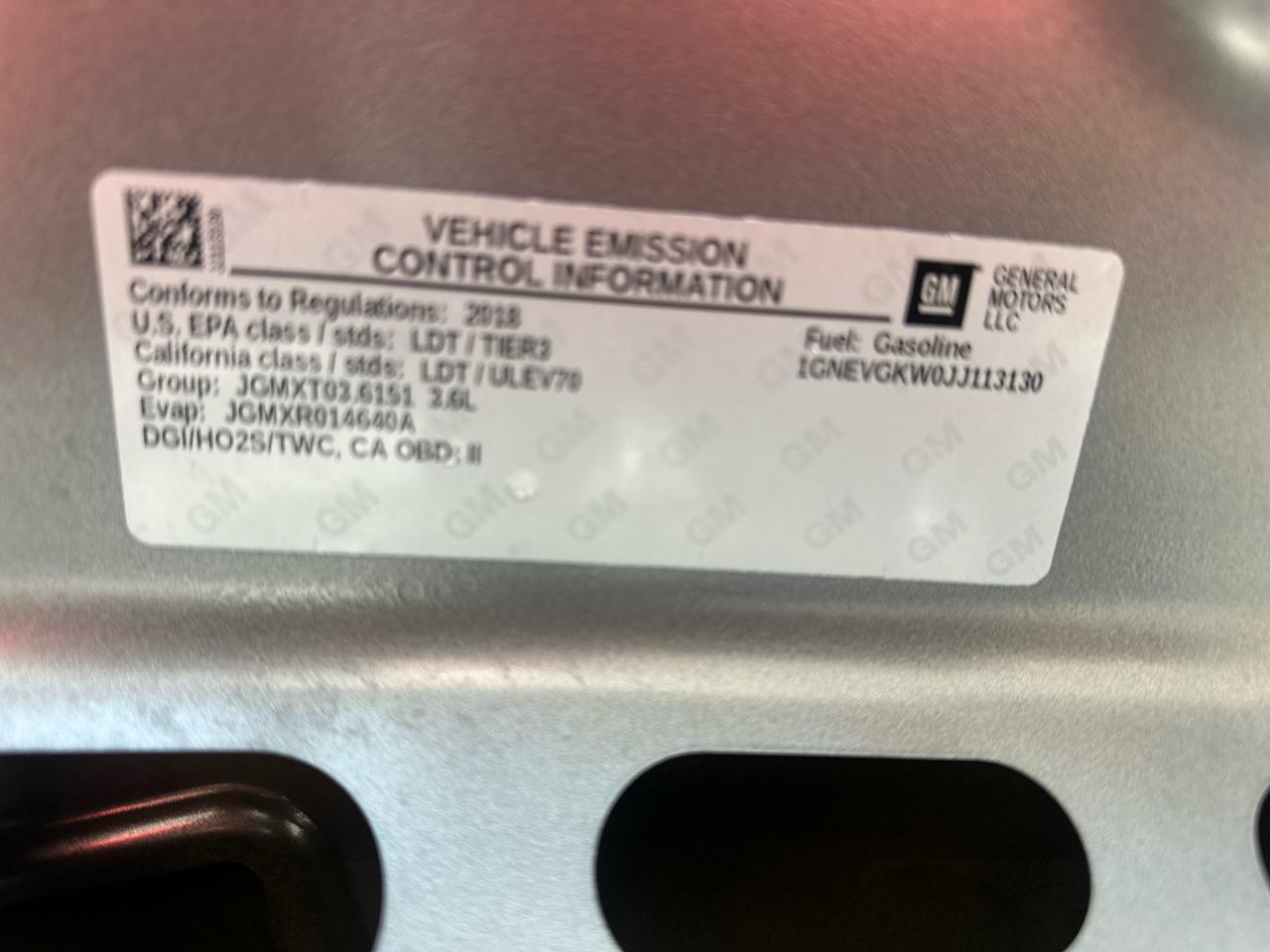 Chevrolet Traverse LT Cloth AWD 2018