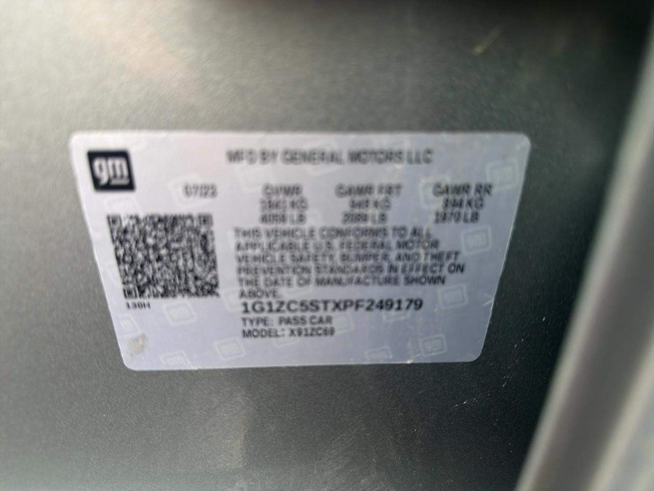 Chevrolet Malibu 1FL 2023