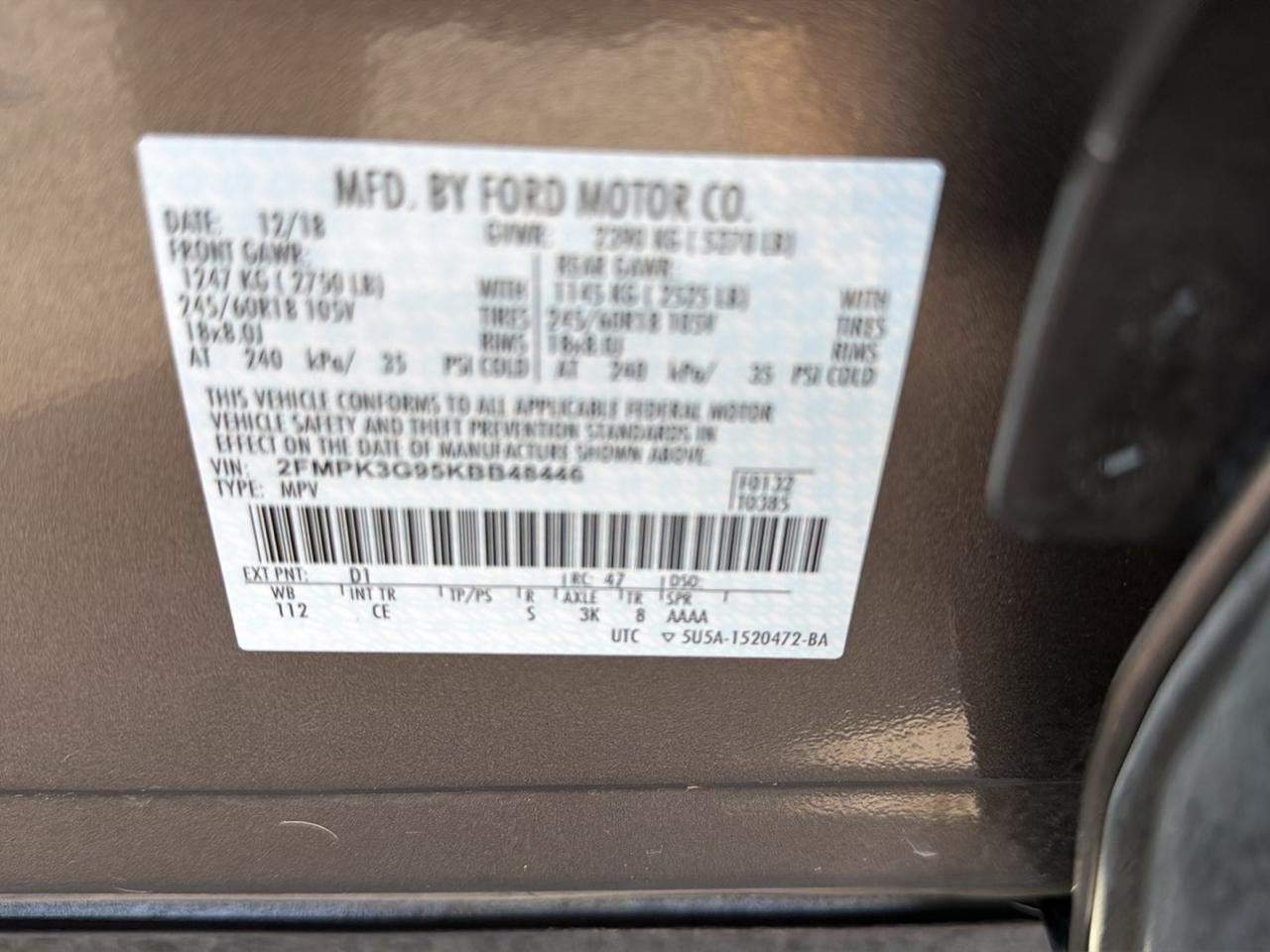 Ford Edge SE FWD 2019