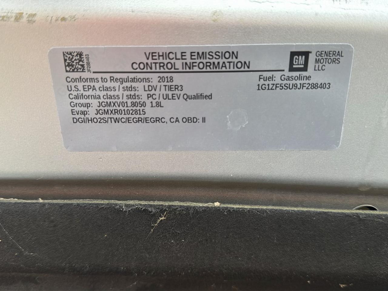 Chevrolet Malibu Hybrid 2018