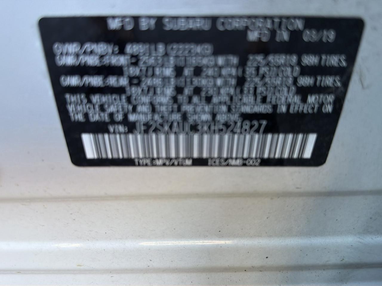 Subaru Forester Limited 2019