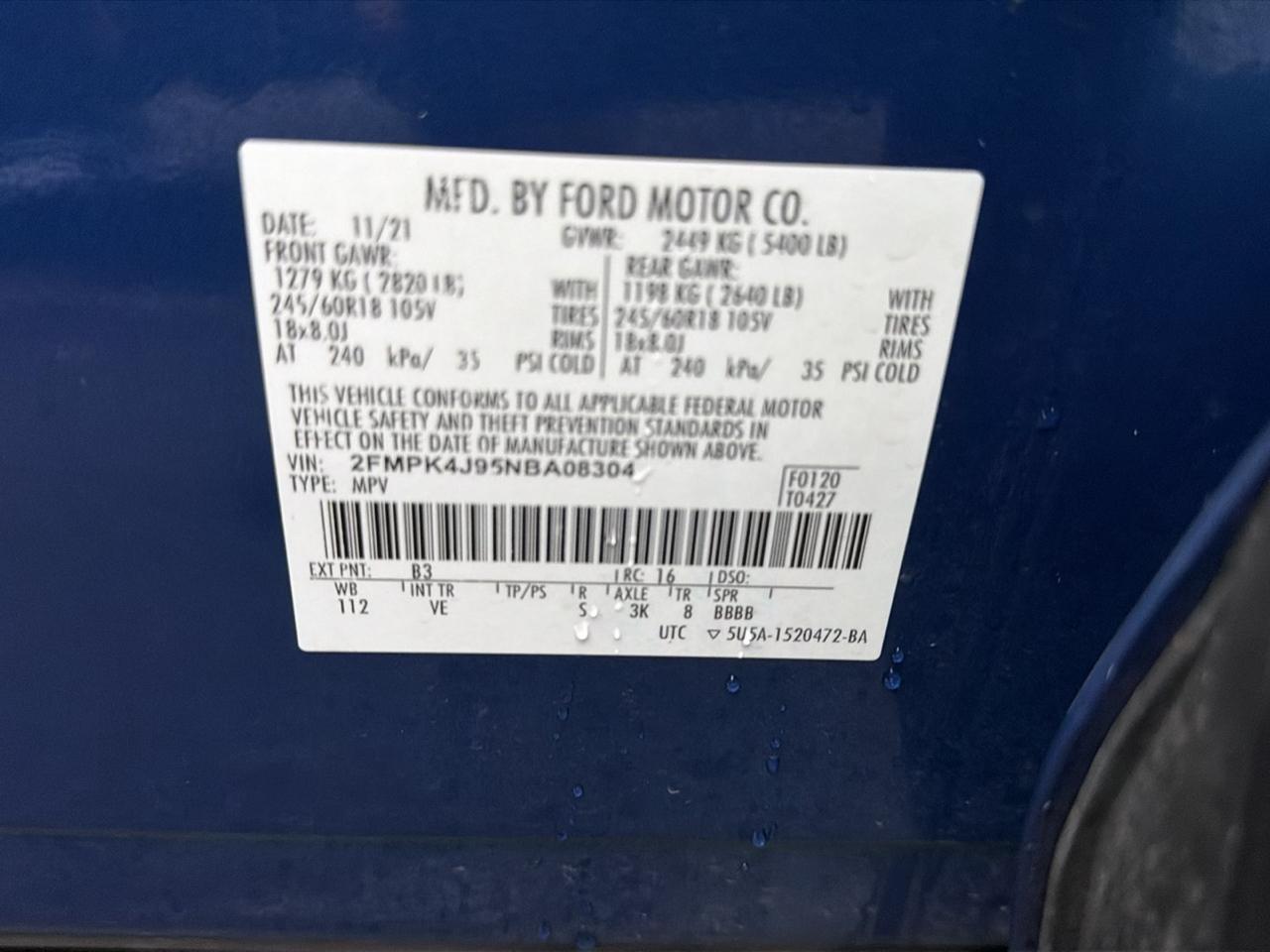 Ford Edge SEL AWD 2022