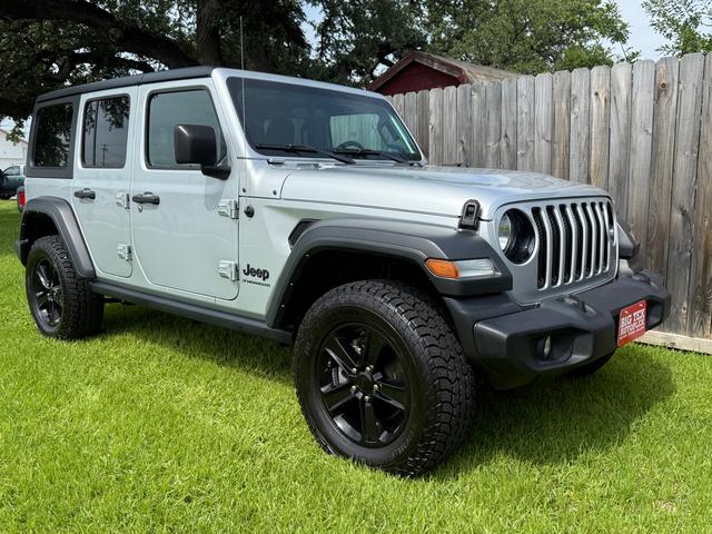 Silver 2023 Jeep Wrangler Sport Altitude 4-Door 4WD SUV / Crossover Four-Wheel Drive Automatic