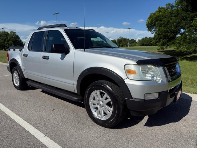 Silver 2010 Ford Explorer Sport Trac XLT Pickup Truck 4X2 Automatic