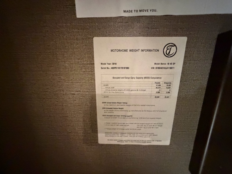 Tiffin Motorhomes Allegro Bus  2018