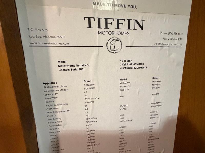 Tiffin Motorhomes Allegro  2016