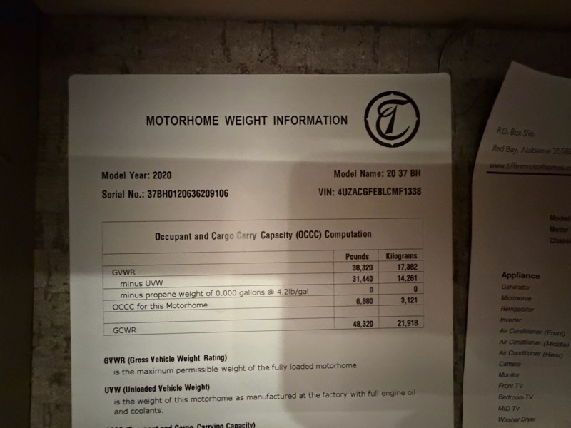 Tiffin Motorhomes Phaeton  2020