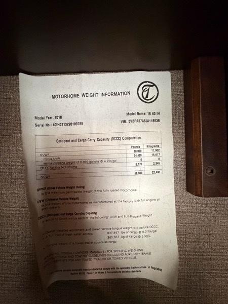 Tiffin Motorhomes Phaeton  2018