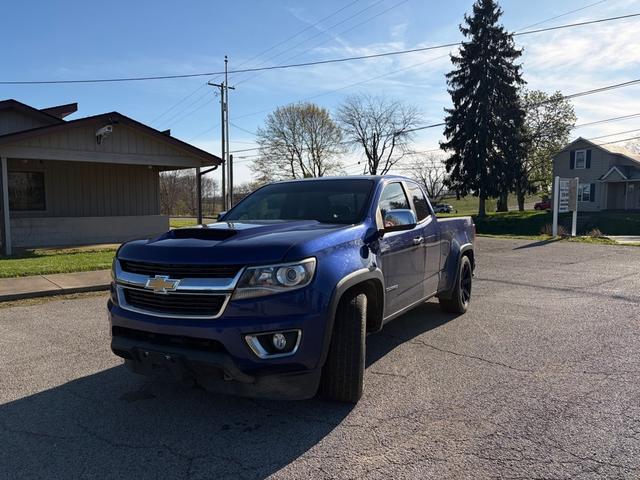 Blue 2016 Chevrolet Colorado LT Extended Cab LB 4WD Pickup Truck Four-Wheel Drive Automatic