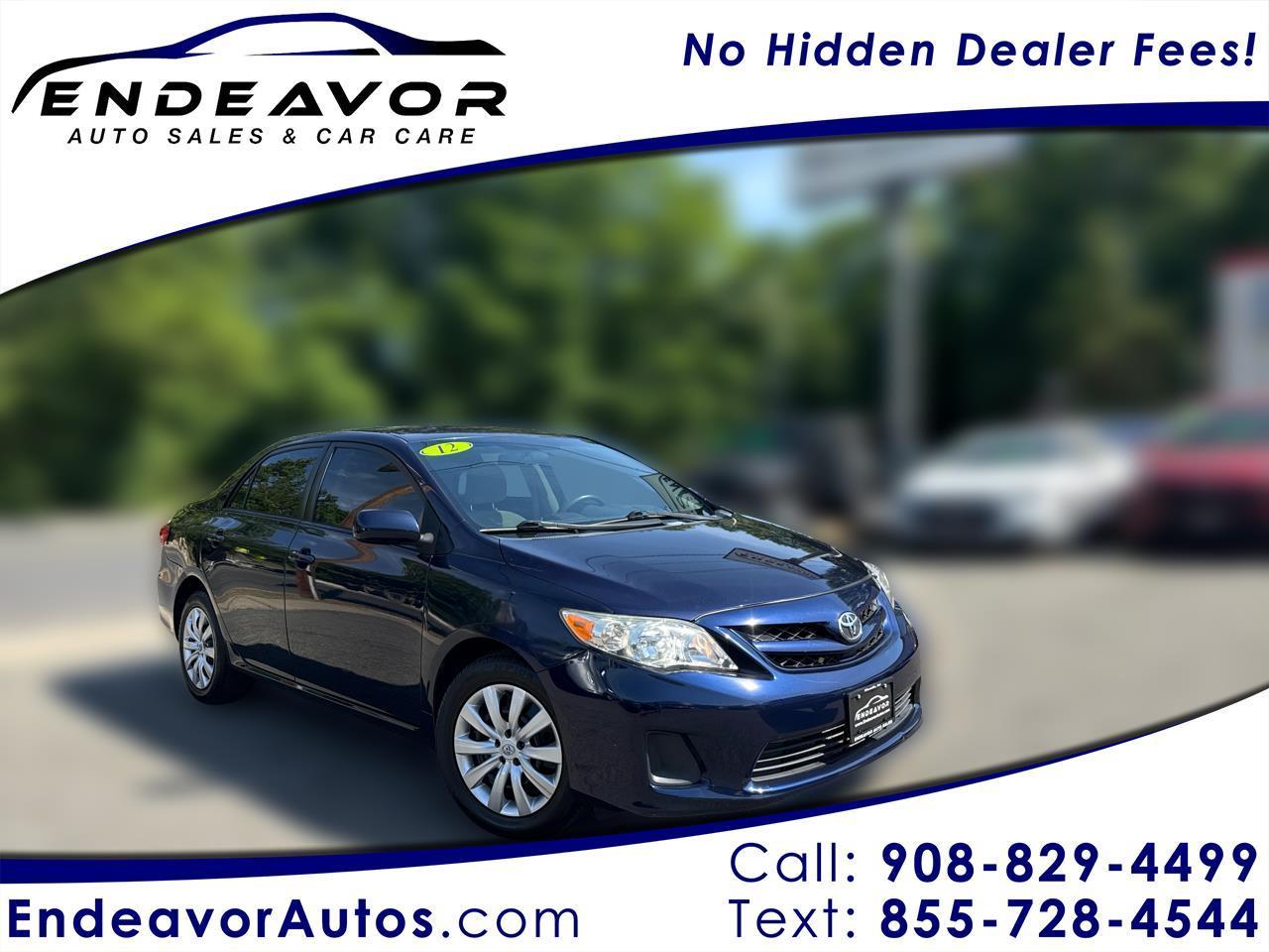 Toyota Corolla LE 4-Speed AT 2012