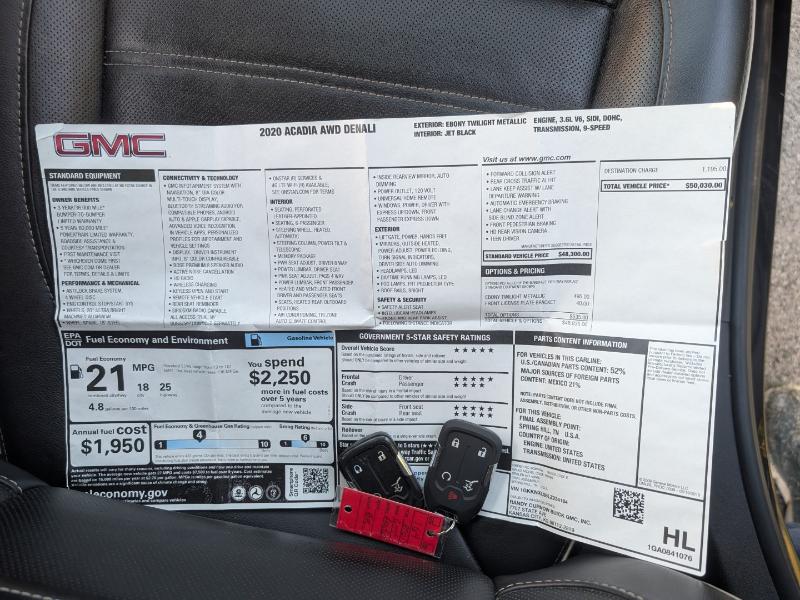 GMC Acadia Denali AWD 2020