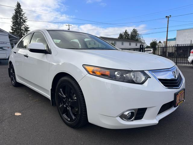 White 2014 Acura TSX Sedan Front-Wheel Drive Automatic