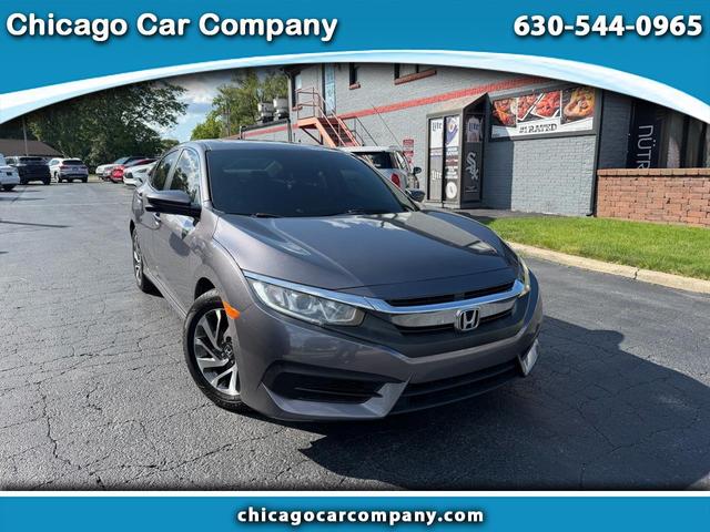 Gray 2018 Honda Civic Sedan Front-Wheel Drive Automatic