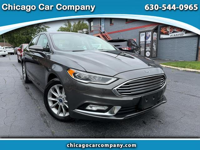 Gray 2017 Ford Fusion Sedan Front-Wheel Drive Automatic