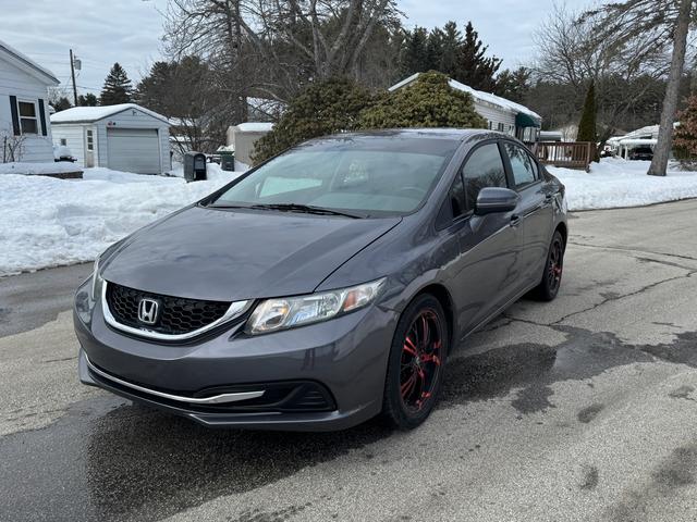 Gray 2015 Honda Civic LX Sedan Front-Wheel Drive Automatic