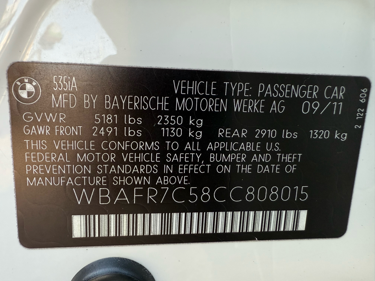 BMW 5-Series 535i 2012 BMW 5-Series 535i 2012