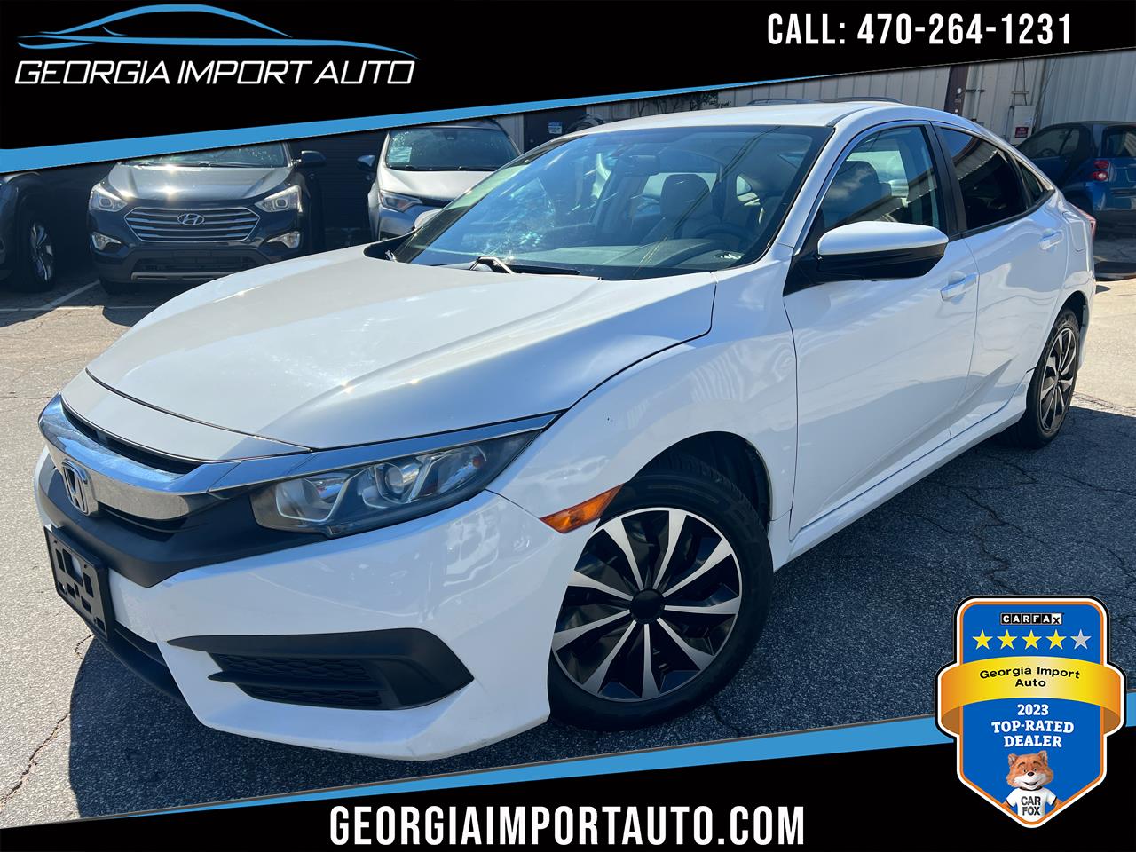 2018 Honda Civic LX Sedan with Front Side Airbags