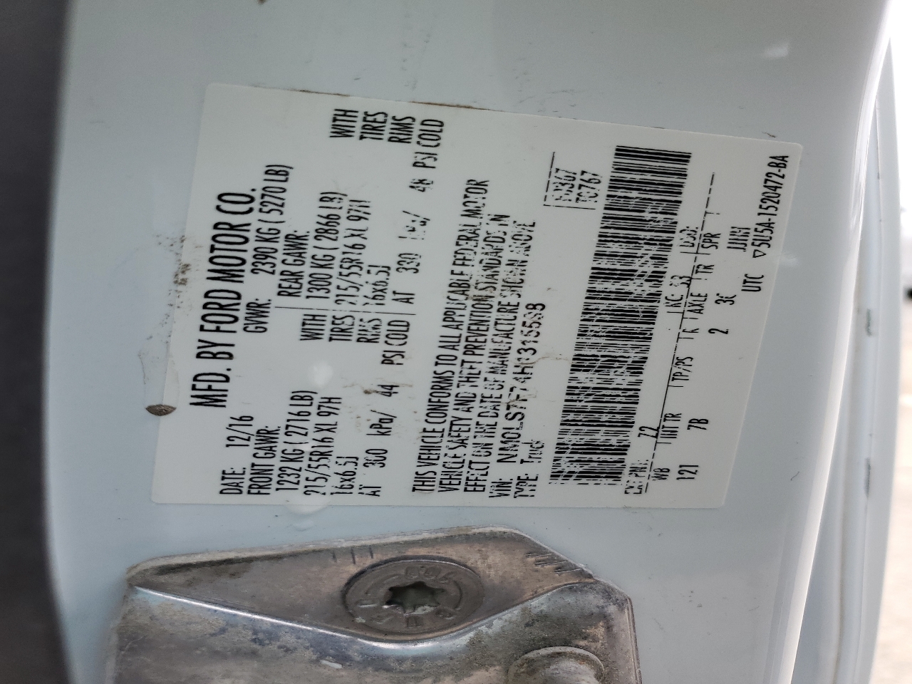 Ford Transit Connect Cargo Van XLT LWB w/Rear 180 Degree Door 2017