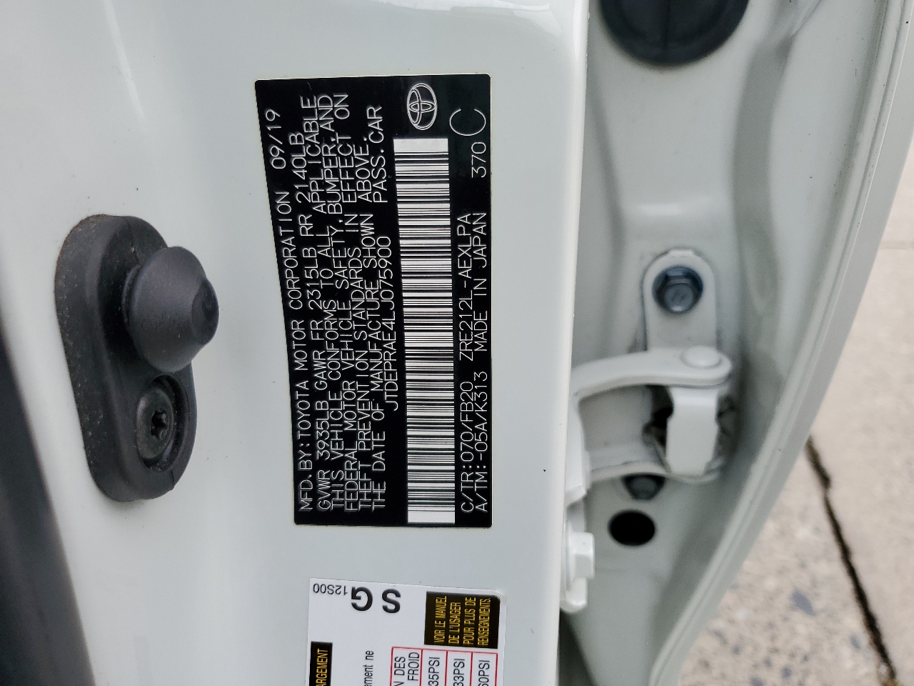 Toyota Corolla 4dr Sdn CVT LE Premium (Natl) 2020 Toyota Corolla 4dr Sdn CVT LE Premium (Natl) 2020