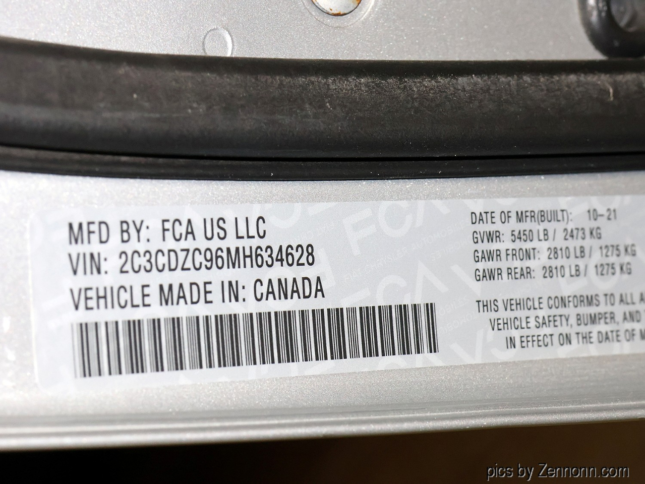 Dodge Challenger SRT Hellcat Widebody RWD 2021