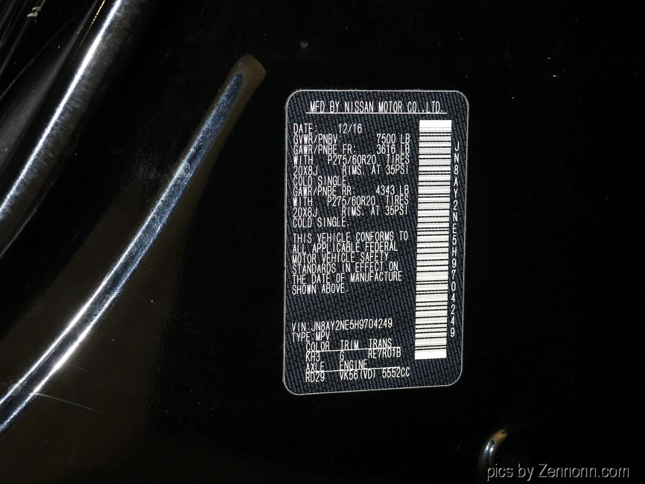 Nissan Armada 4x4 Platinum 2017