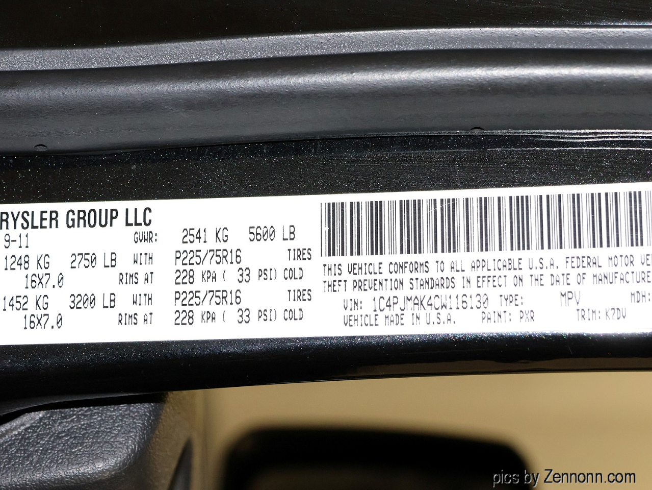 Jeep Liberty 4WD 4dr Sport 2012