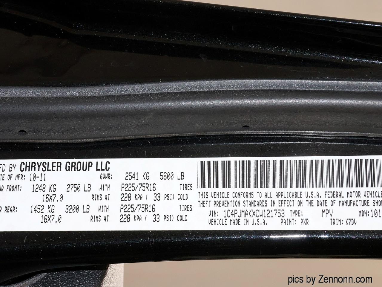 Jeep Liberty 4WD 4dr Sport 2012