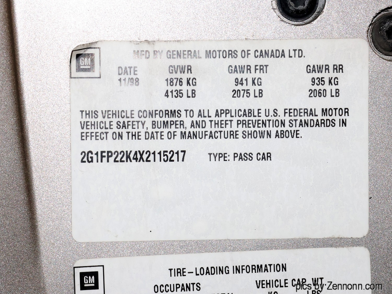 Chevrolet Camaro 2dr Cpe 1999