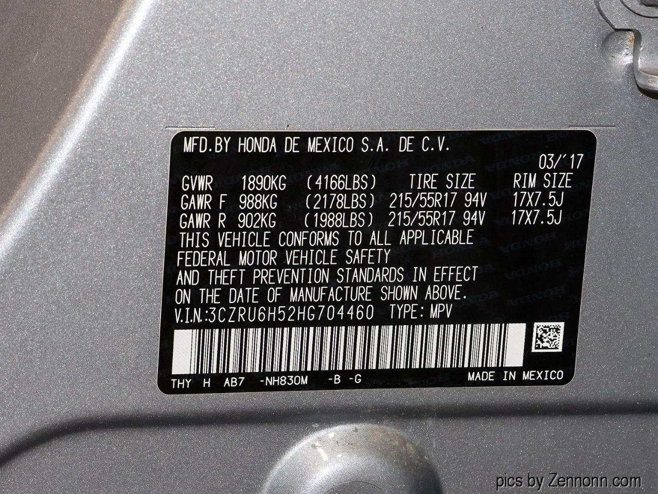 Honda HR-V EX AWD CVT 2017