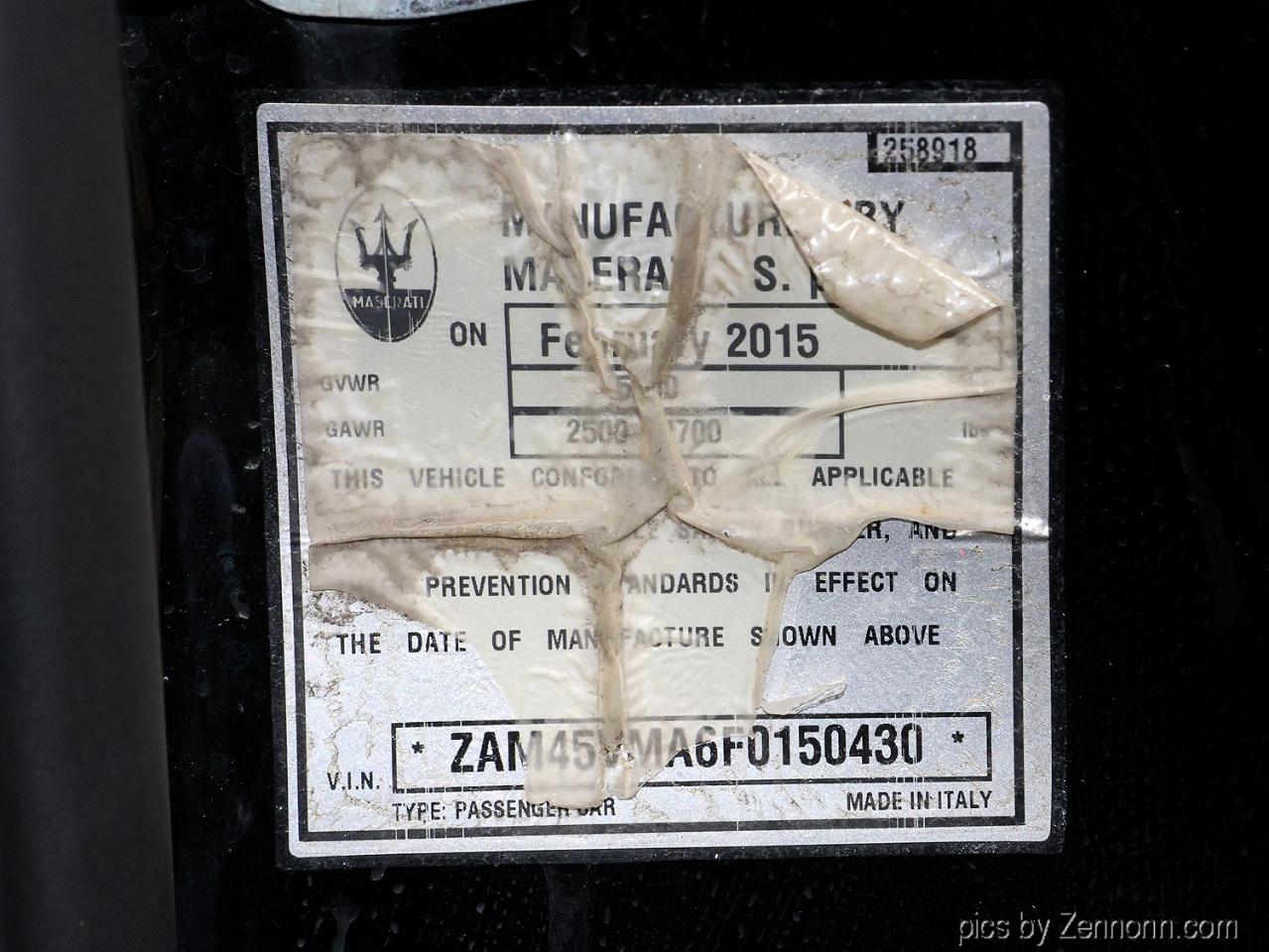 Maserati GranTurismo Convertible 2dr Conv GranTurismo MC Centennial 2015