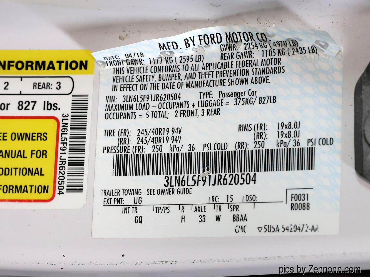 Lincoln MKZ Reserve AWD 2018