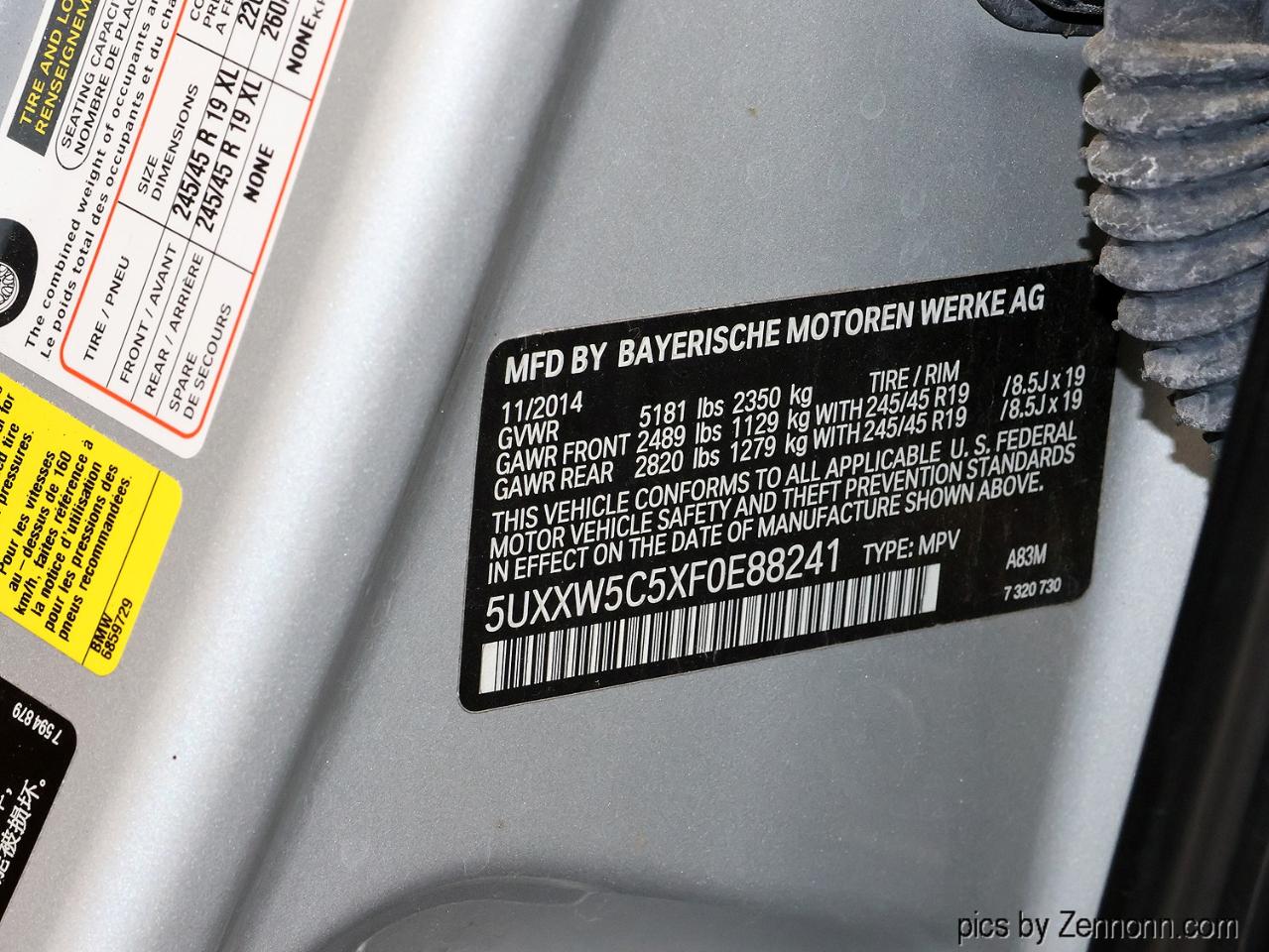 BMW X4 AWD 4dr xDrive35i 2015