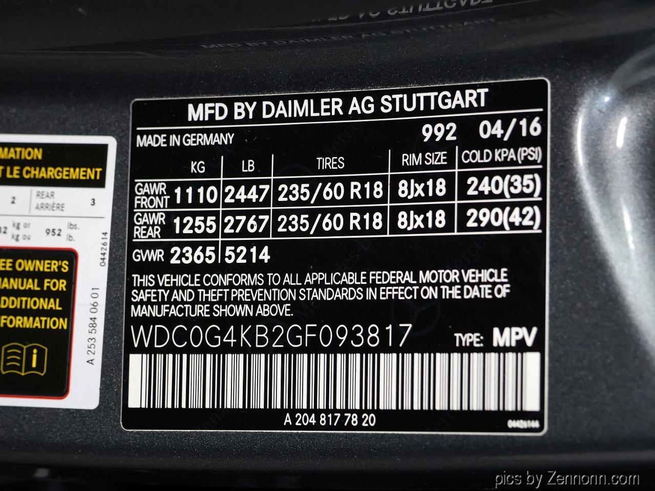 Mercedes-Benz GLC 4MATIC 4dr GLC 300 2016