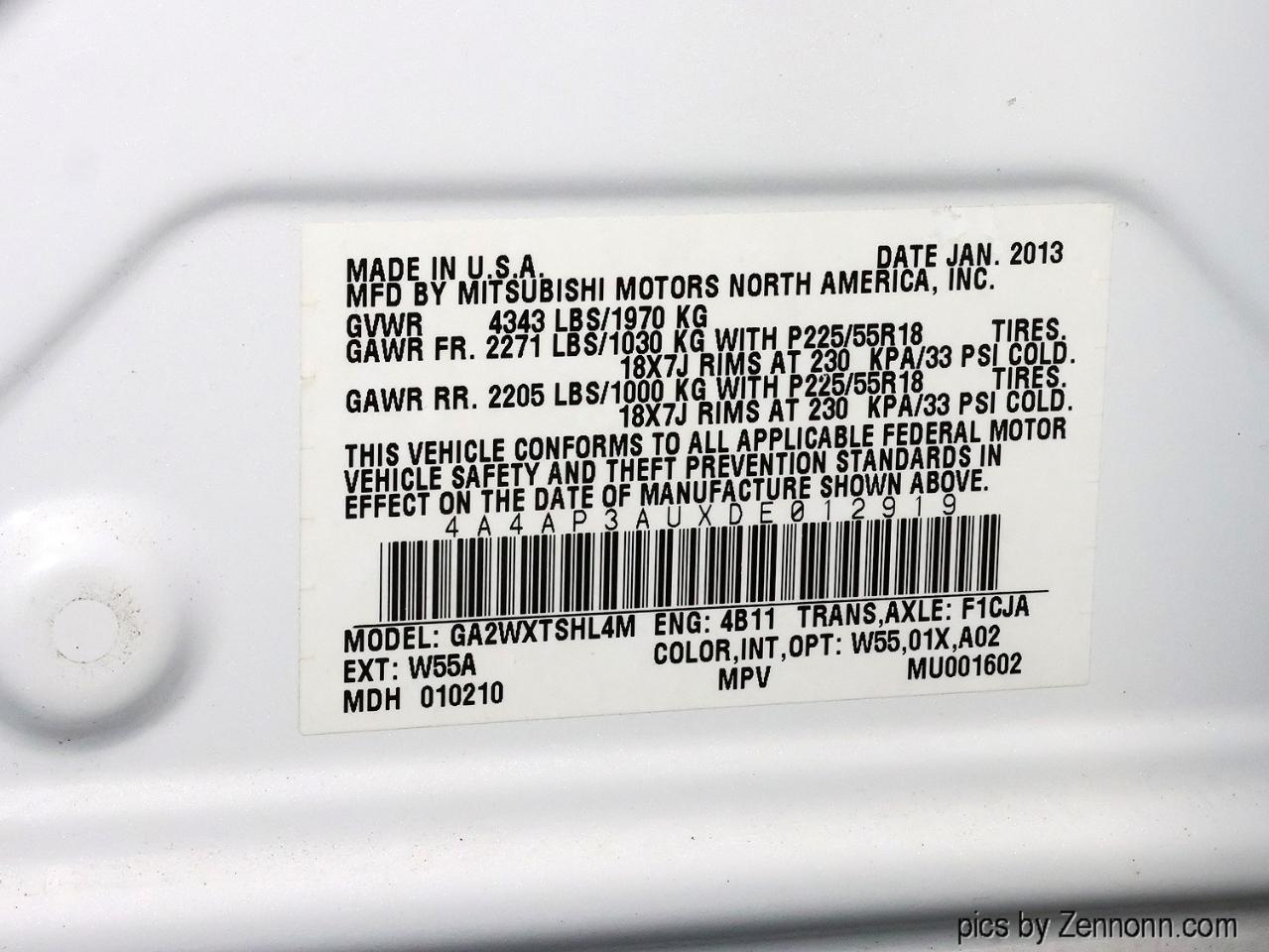 Mitsubishi Outlander Sport  2013