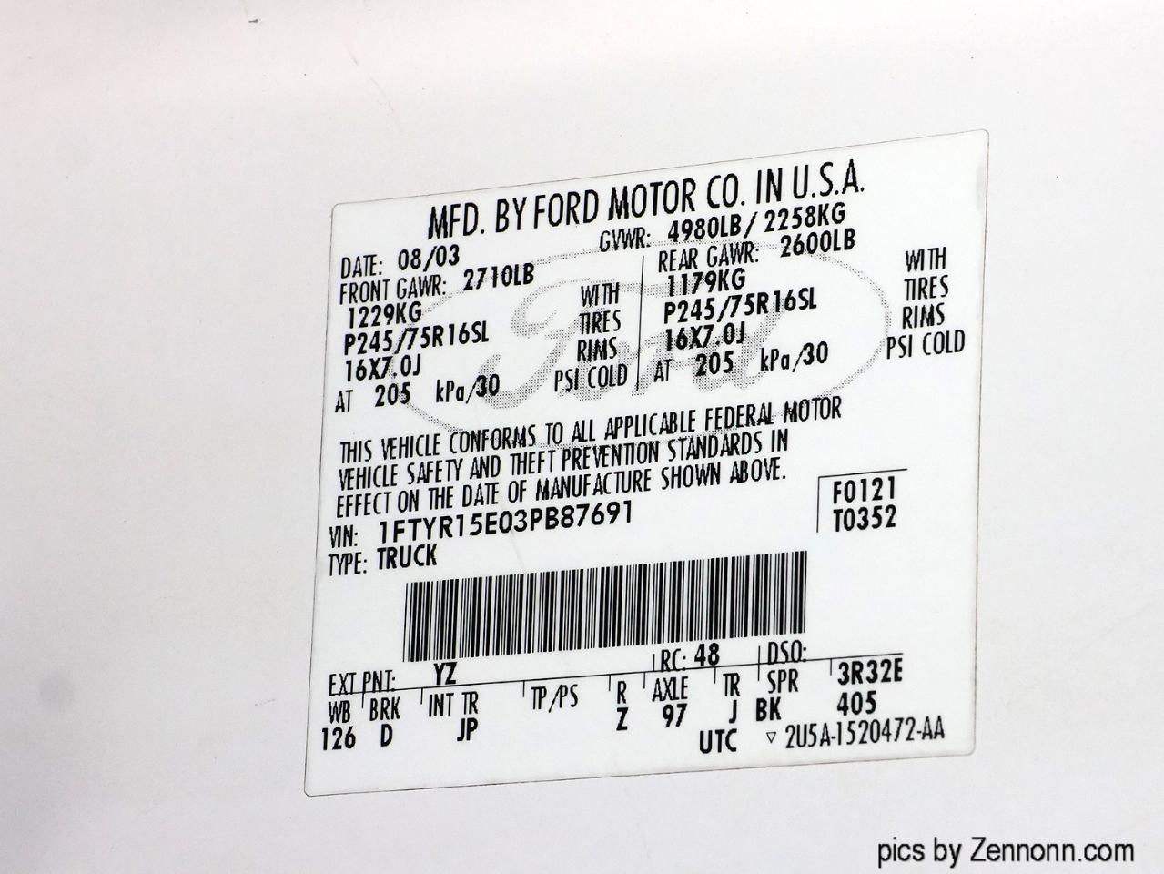 Ford Ranger 2dr Supercab 4.0L XLT Value 4WD 2003