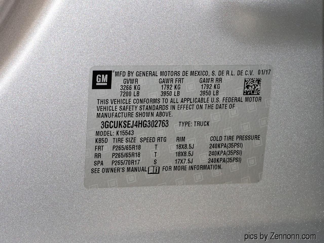 Chevrolet Silverado 1500 4WD Crew Cab 143.5" LTZ w/1LZ 2017