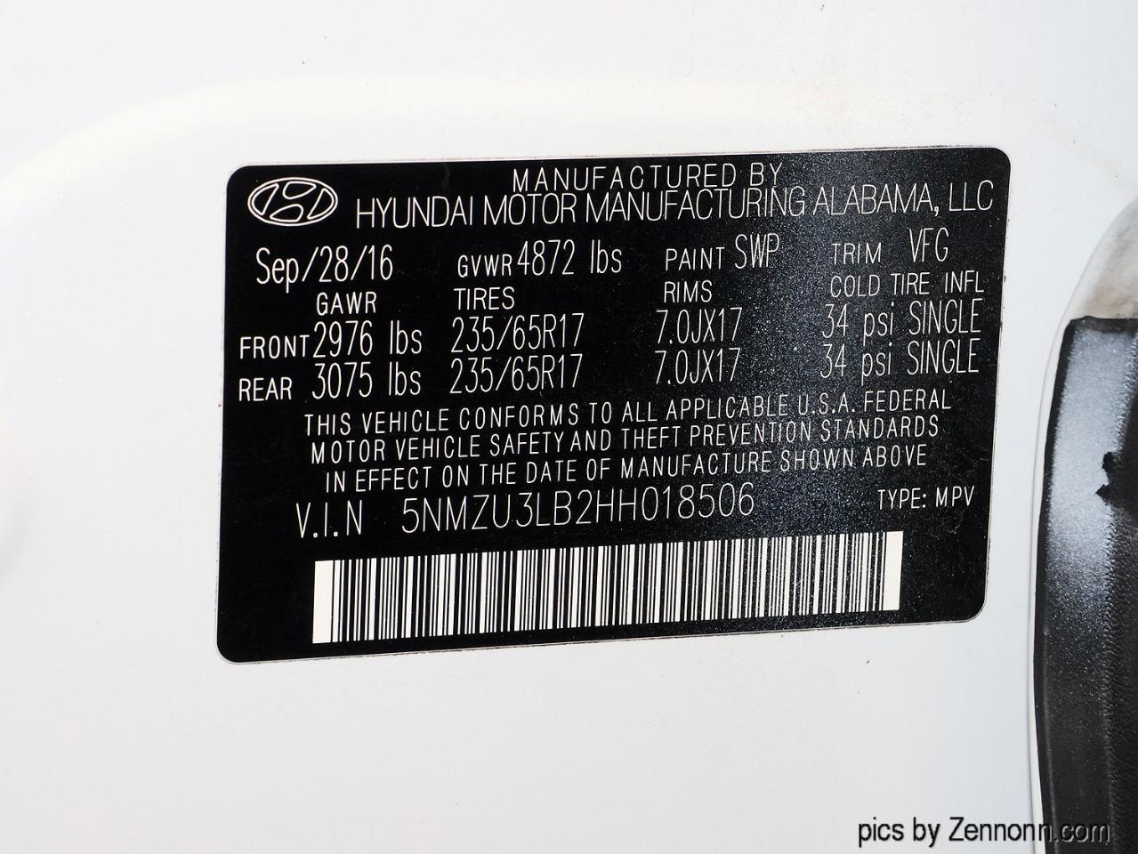 Hyundai Santa Fe Sport 2.4L Auto 2017