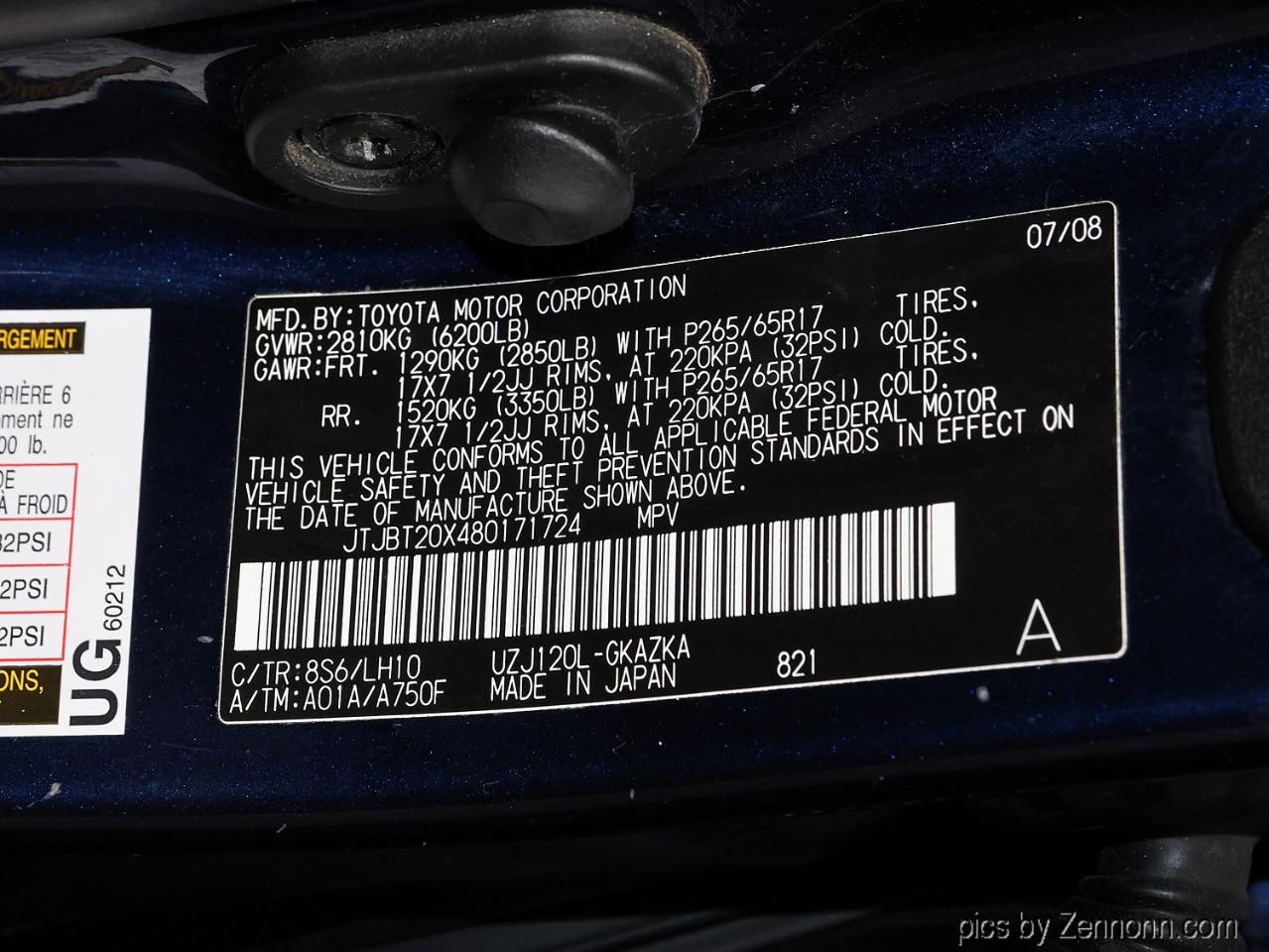 Lexus GX 470 4WD 4dr 2008