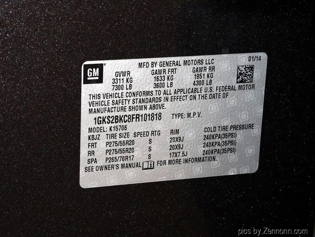 GMC Yukon 4WD 4dr SLT 2015