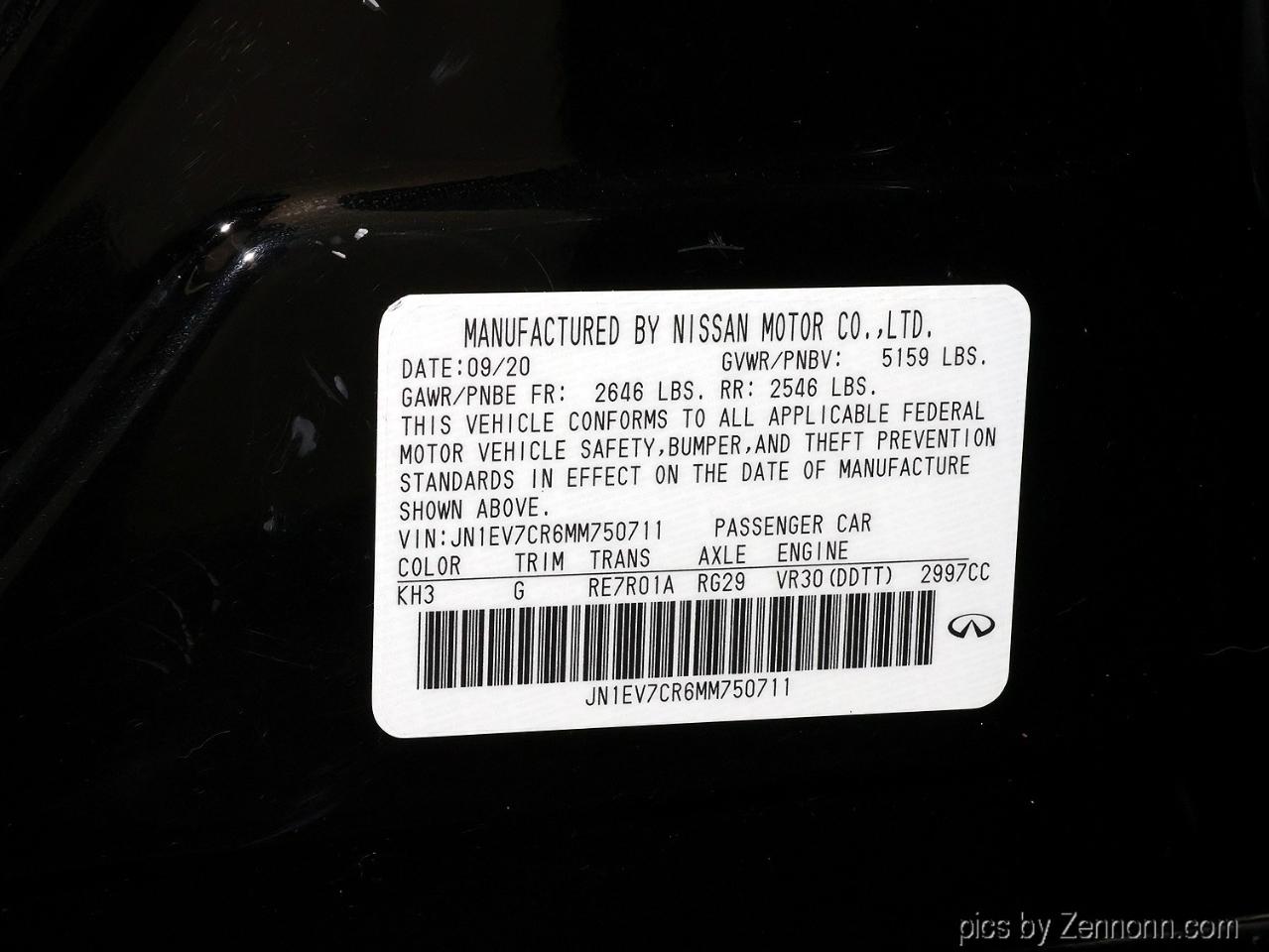 Infiniti Q50 3.0t SENSORY AWD 2021