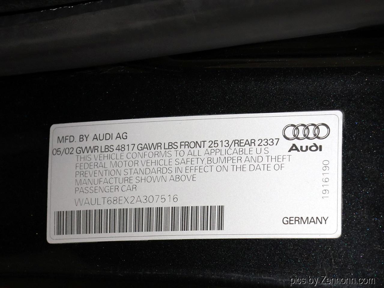 Audi A4 4dr Sdn 3.0L quattro AWD Man 2002