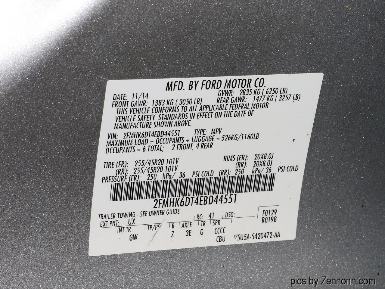 Ford Flex 4dr Limited AWD w/Ecoboost 2014