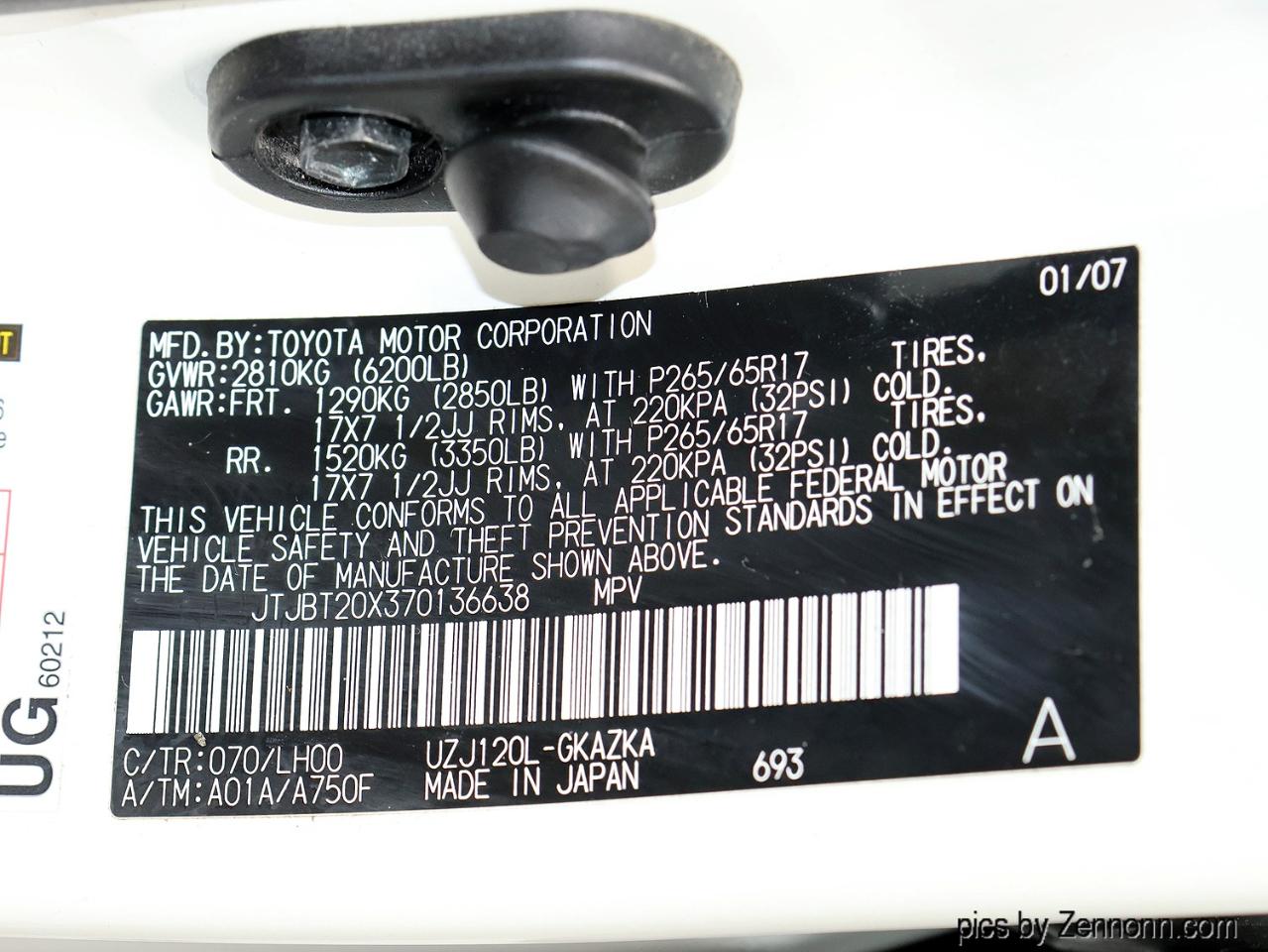 Lexus GX 470 4WD 4dr 2007