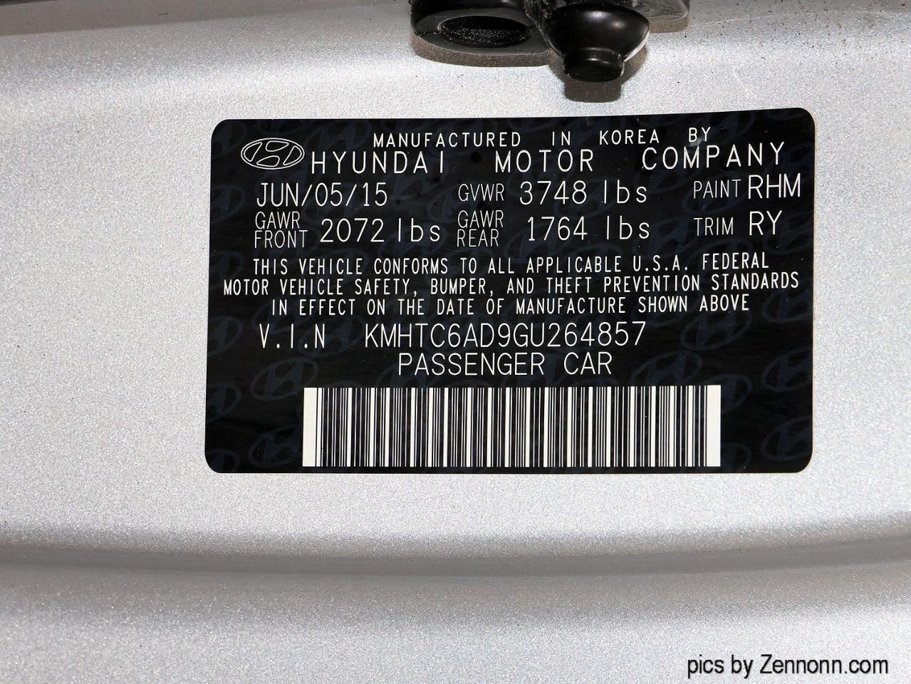 Hyundai Veloster 3dr Cpe Auto 2016